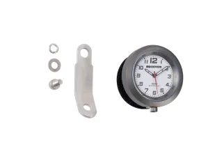Horloge analogue OXFORD cadre titane/fond blanc