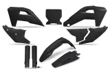 Kit plastiques complet avec protections de fourche UFO - noir