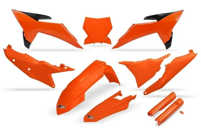 Kit plastiques complet avec protections de fourche UFO - couleur OEM