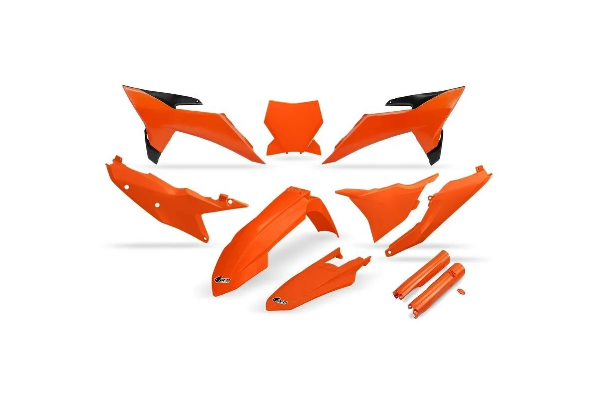 Kit plastiques complet avec protections de fourche UFO - couleur OEM