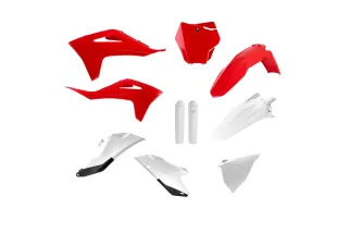 Kit plastiques POLISPORT - rouge/blanc