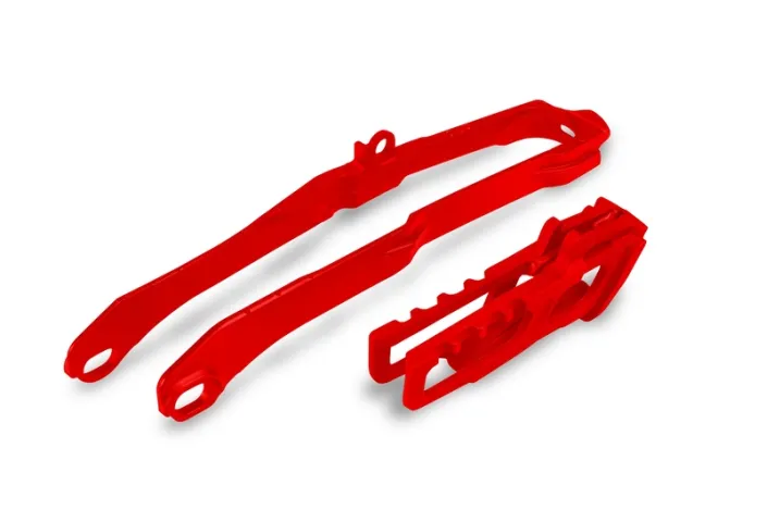 Kit patin de bras oscillant + guide chaîne UFO - rouge Honda CRF250/450R/RX
