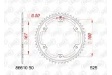 Kit chaîne AFAM 525 XSR4 - 16/50-122 - Couronne acier standard