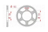 Kit chaîne AFAM 525 XSR4 - 16/50-122 - Couronne acier standard