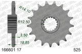 Kit chaîne AFAM 525 XSR4 - 17/44-122 - Couronne acier standard