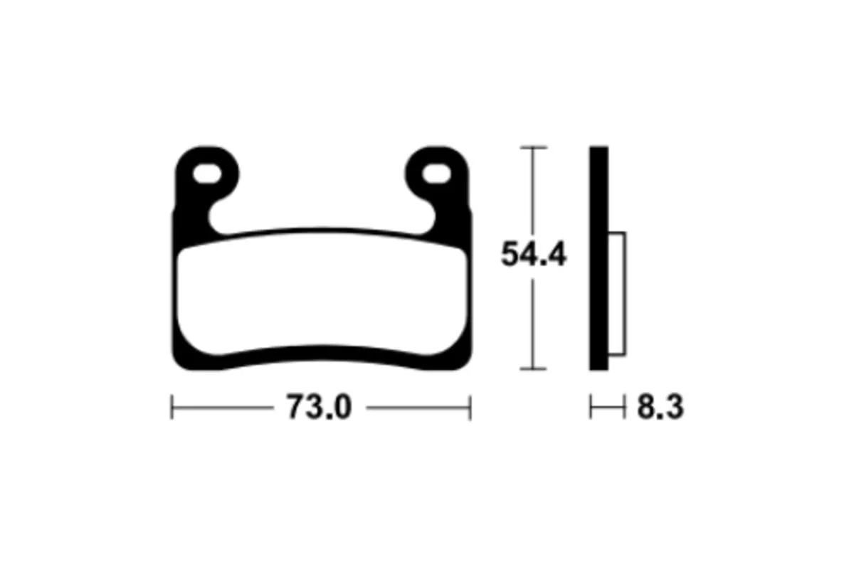 Plaquettes de frein TECNIUM Racing métal fritté - MTR460