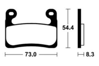 Plaquettes de frein TECNIUM Racing métal fritté - MTR460