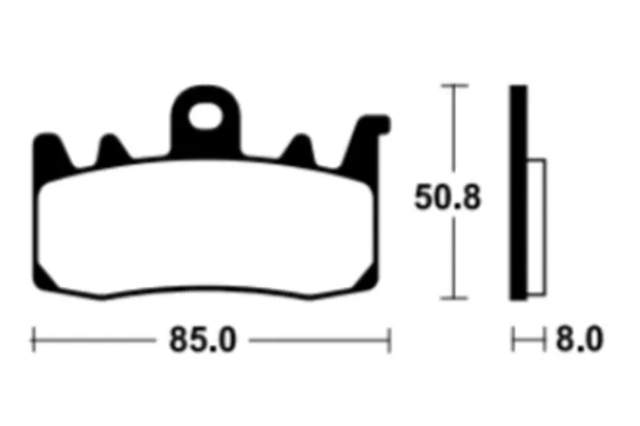 Plaquettes de frein TECNIUM Racing métal fritté carbone - MCR400