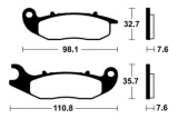 Plaquettes de frein TECNIUM Scooter organique - ME359
