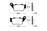 Plaquettes de frein TECNIUM Maxi Scooter métal fritté - MSS175