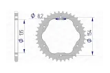 Kit chaîne AFAM 520 XHR4 - 15/39-106 - Couronne alu standard - Necessite un porte couronne AFAM