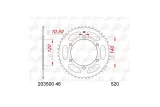 Kit chaîne AFAM 520 XSR4- 14/46-118 - Couronne acier standard