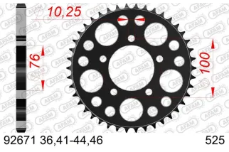 Kit chaîne AFAM 525 XHR4 - 16/36-110 - Couronne acier standard
