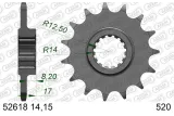 Kit chaîne AFAM 520 XHR4 - 15/44-106 - Couronne acier standard