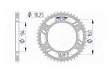 Kit chaîne AFAM 520 XHR4 - 16/40-106 - Couronne alu standard