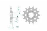 Kit chaîne AFAM 520 XSR4 - 16/46-118 - Couronne alu standard