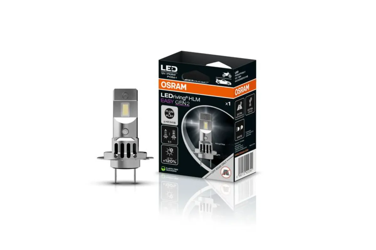 Ampoule LED OSRAM LEDriving HLM EASY GEN 2 H7/H18