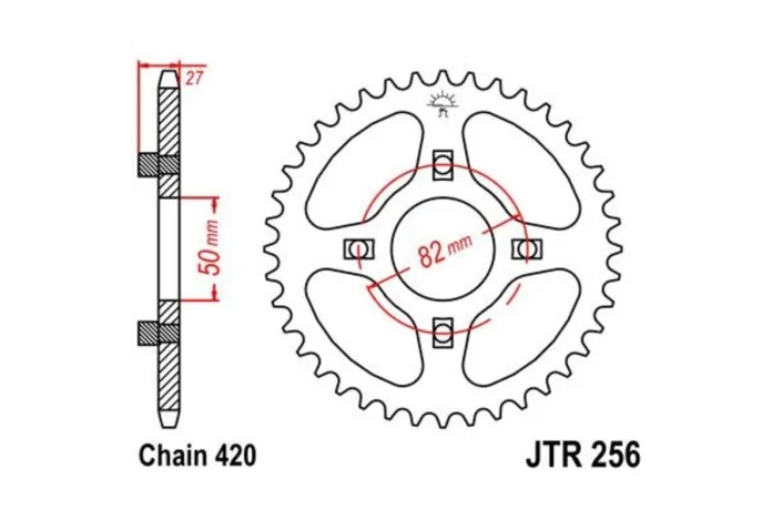 Couronne JT SPROCKETS Acier Standard - 420