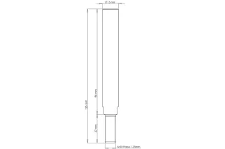 Kit fixation élargisseur de voies CROSSPRO M10x1.25 100 mm par 8