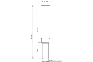 Kit fixation élargisseur de voies CROSSPRO M10x1.25 65 mm par 8