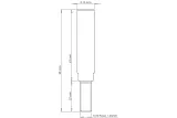 Kit fixation élargisseur de voies CROSSPRO M10x1.25 65 mm par 8