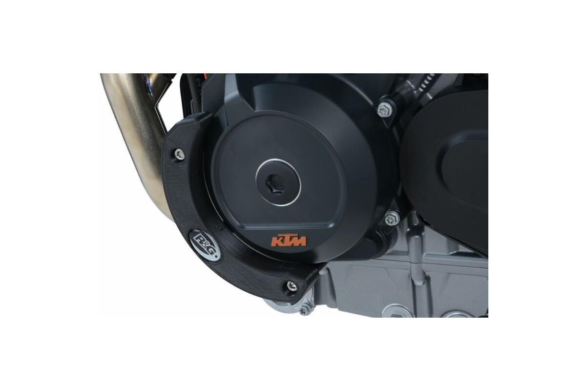 Slider moteur gauche R&G RACING noir KTM 790 Duke Slider moteur gauche R&G RACING noir KTM 790 Duke