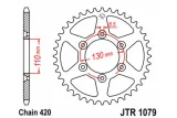 Kit chaîne JT 420 HDR - 15/62-136 - couronne standard