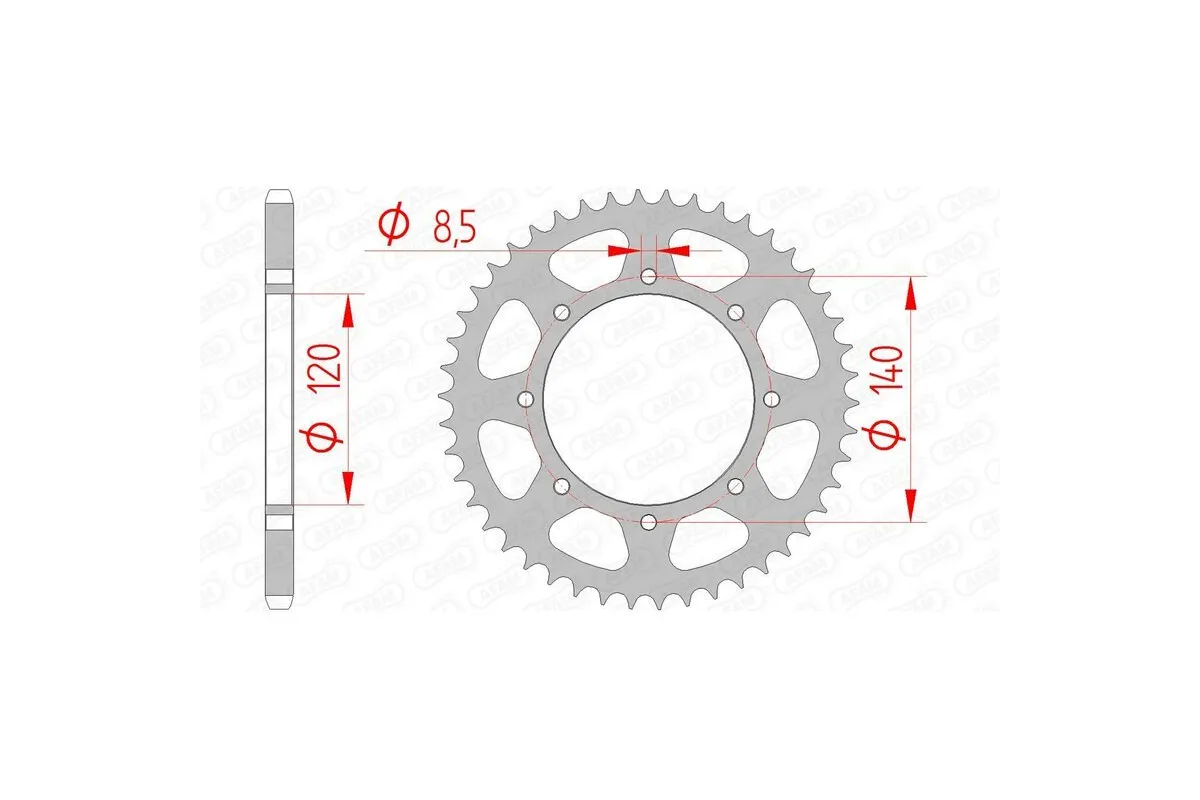Couronne AFAM acier standard - 520