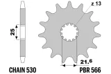 Pignon PBR acier standard - 520