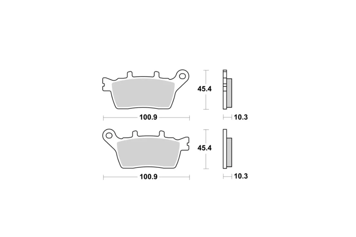 Plaquettes de frein BREMBO route métal fritté - 07YA60SP