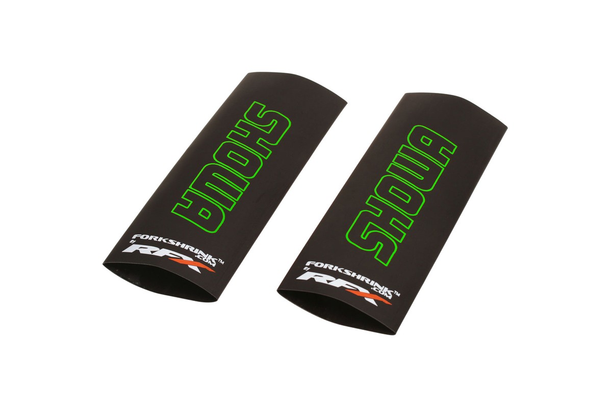 Protection de fourche supérieure RFX Race Series Forkshrink logo Showa - vert