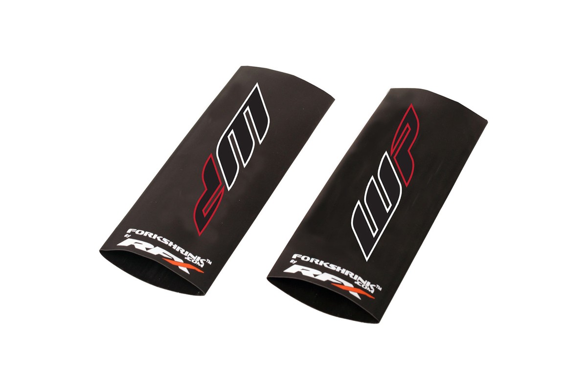 Protection de fourche supérieure RFX Race Series Forkshrink logo WP - blanc/rouge