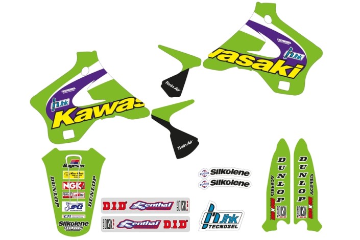 Kit déco TECNOSEL Team Kawasaki 1998