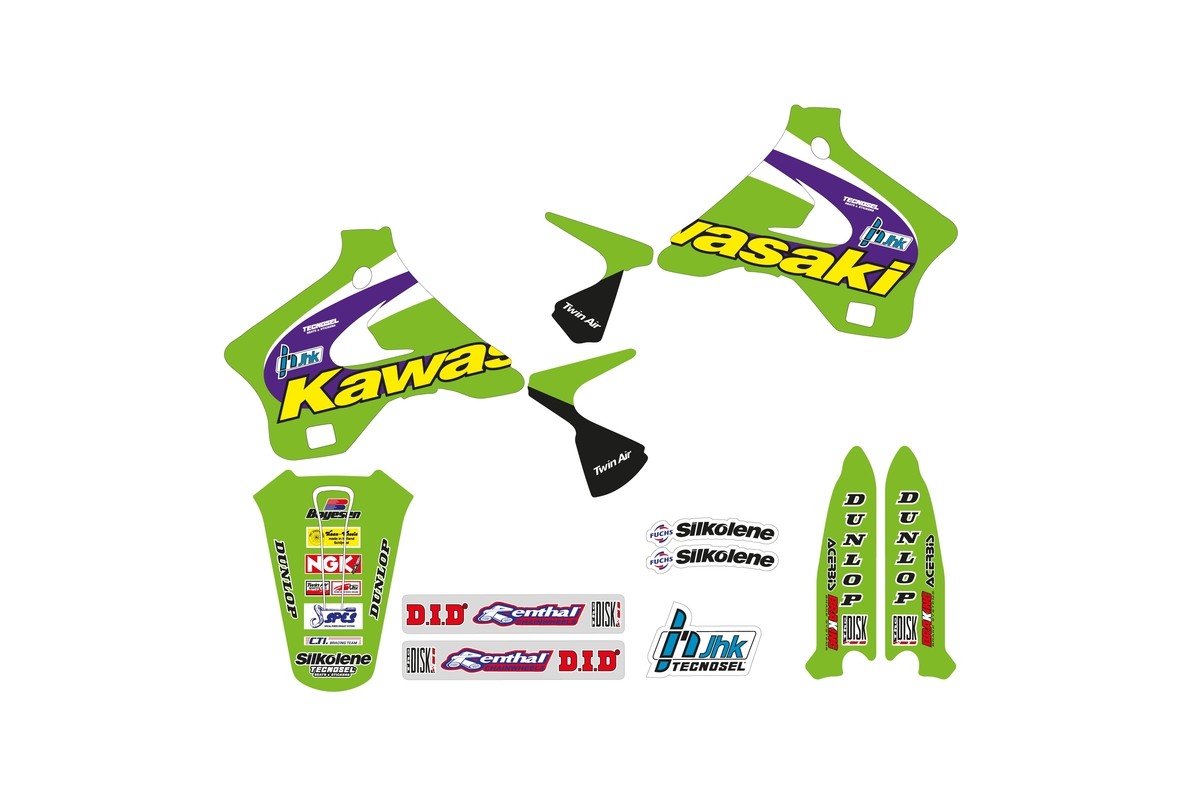 Kit déco TECNOSEL Team Kawasaki 1998