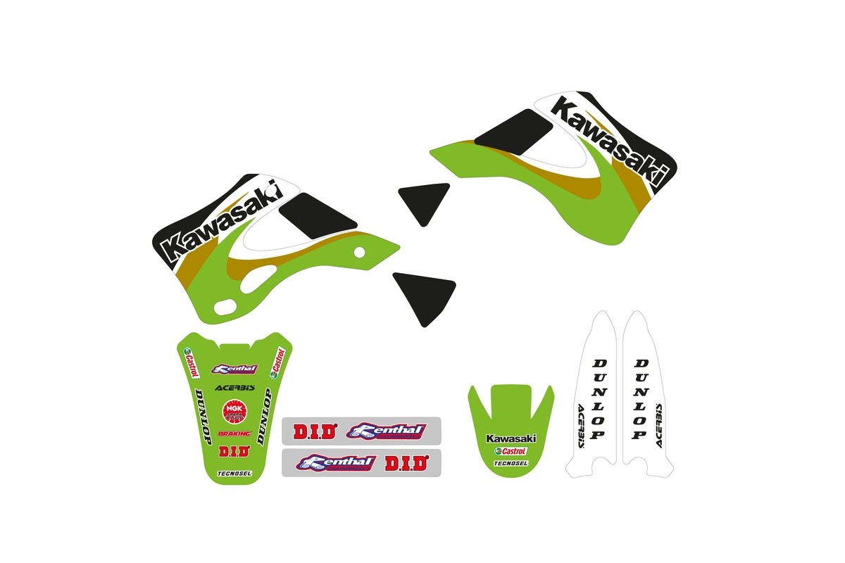 Kit déco complet TECNOSEL Team OEM Kawasaki 2000