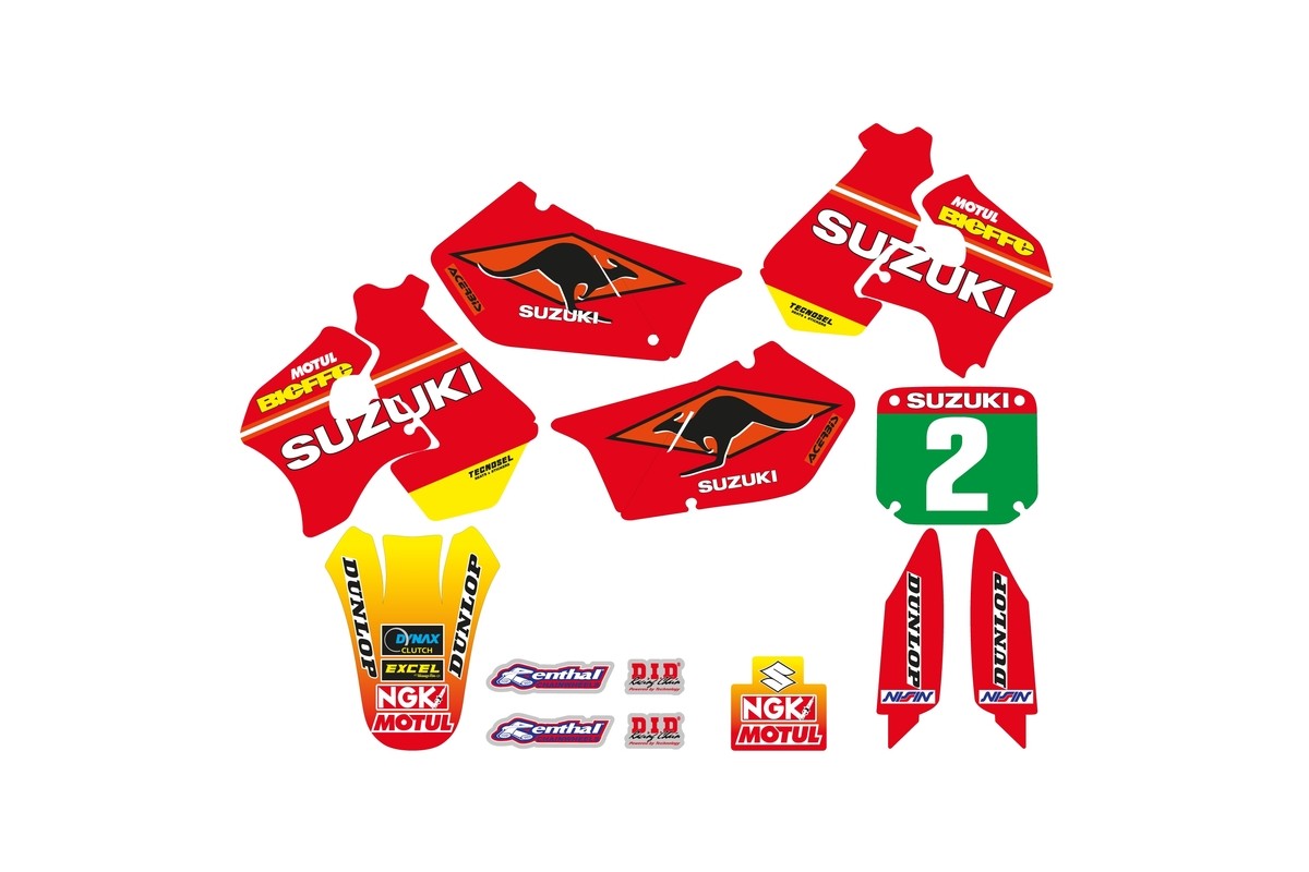 Kit déco complet TECNOSEL Team Suzuki 1998