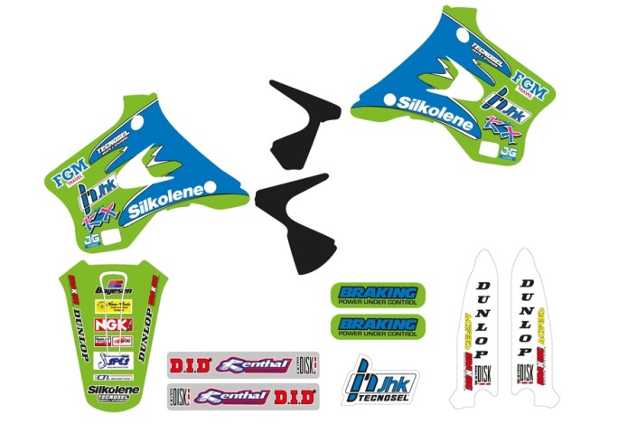 Kit déco complet TECNOSEL Team Kawasaki 1996