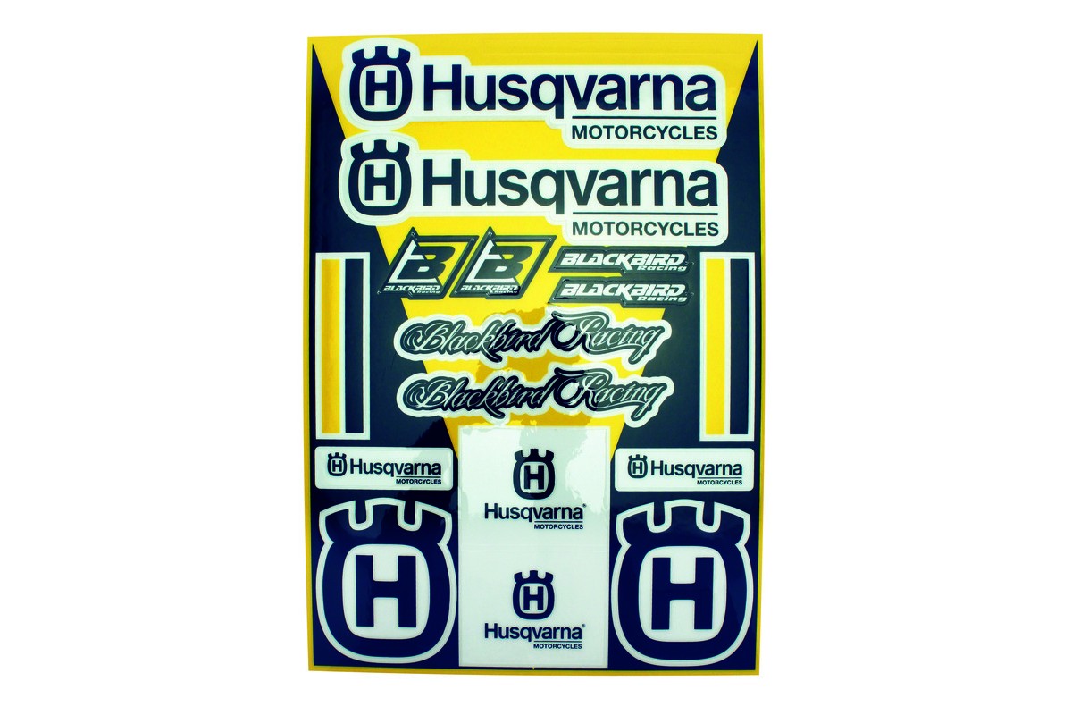 Planche de stickers BLACKBIRD Husqvarna