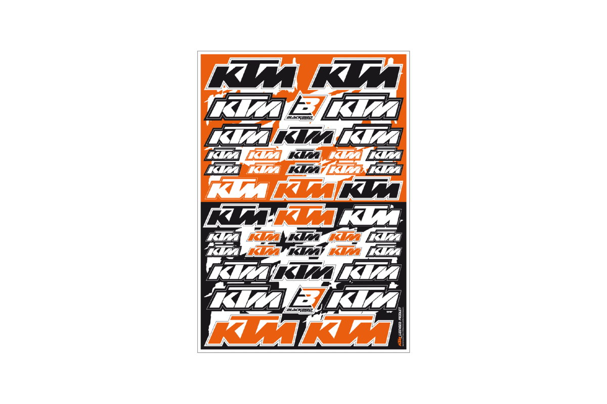 Planche de stickers BLACKBIRD PVC - KTM