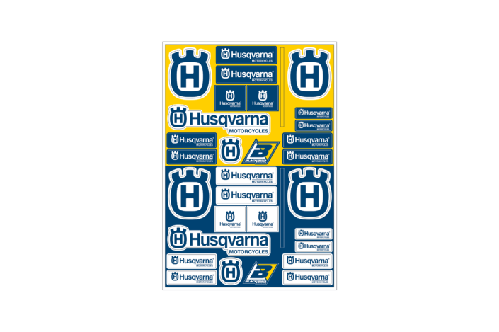 Planche de stickers BLACKBIRD PVC - Husqvarna