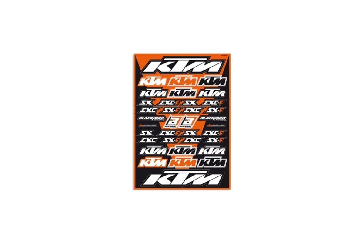 Planche de stickers BLACKBIRD KTM