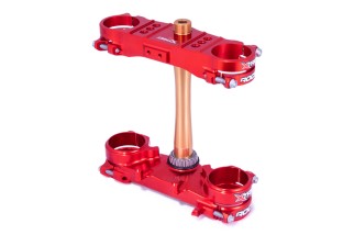 Té de fourche XTRIG ROCS Tech Offset 22 mm - rouge Honda CRF250R/450R