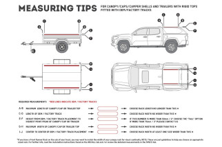 Kit de galerie Slimline II pour une remorque ou un hard top de Pick-Up avec rails d'origine/ Haut / 1165mm(l) x 2570mm | Achat