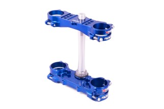 Té de fourche XTRIG ROCS Tech bleu déport 25mm Yamaha YZ250