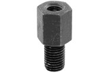 Adaptateur rétroviseur V PARTS droit universel mâle M8/125 (pas à droite)/femelle M8/125 (pas à droite) - Noir