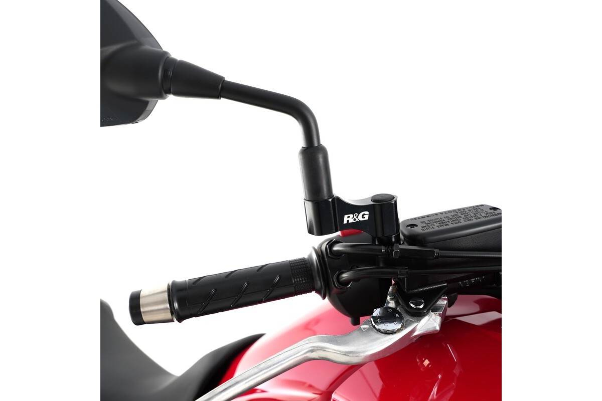 Extensions de rétroviseur R&G RACING pour rétroviseurs à filetage M10 x 1,25 RH Extensions de rétroviseur R&G RACING pour rétroviseurs à filetage M10 x 1,25 RH