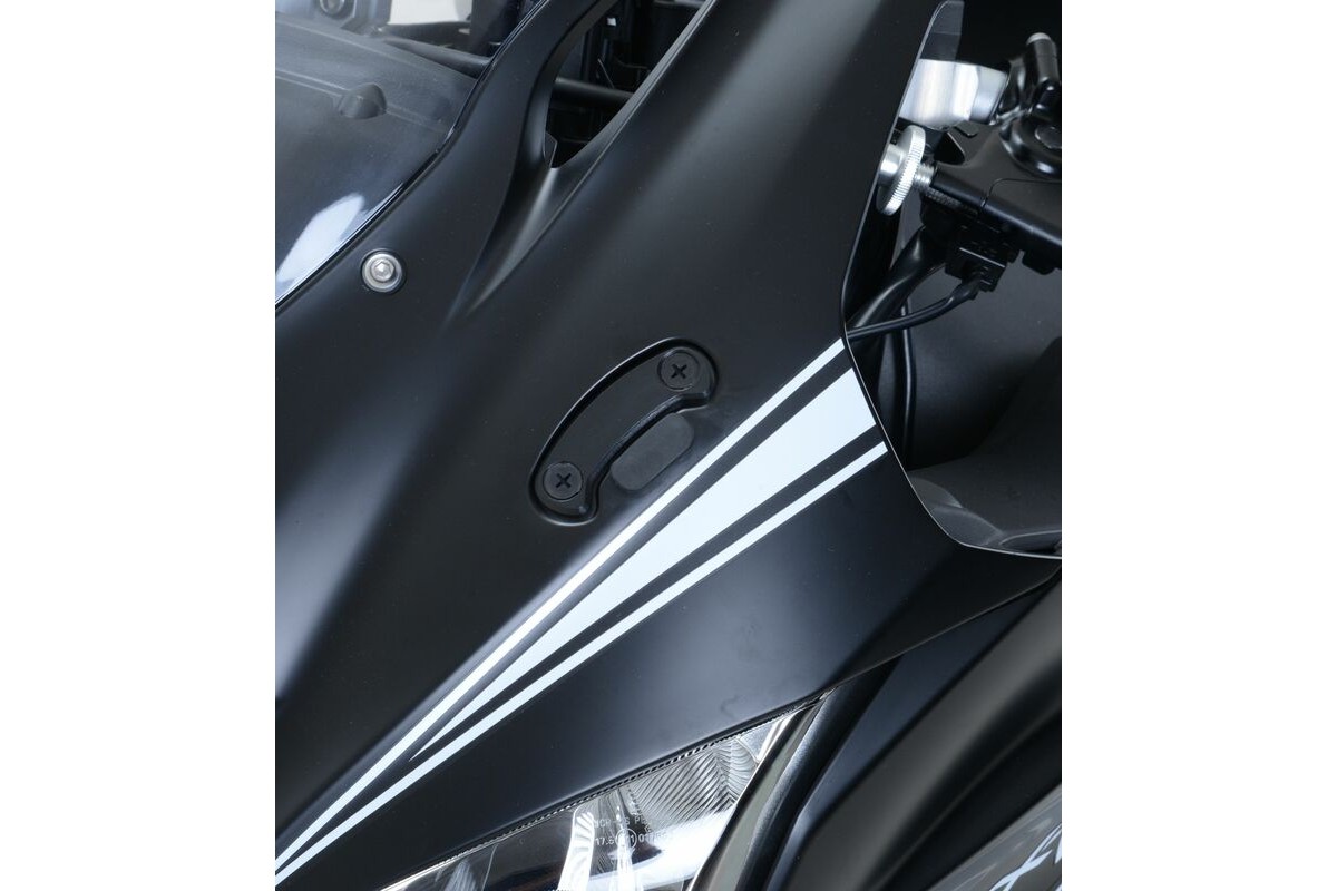 Cache-orifices rétroviseur R&G RACING - noir Kawasaki ZX-10R