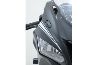 Cache-orifices rétroviseur R&G RACING - noir Kawasaki ZX-10R