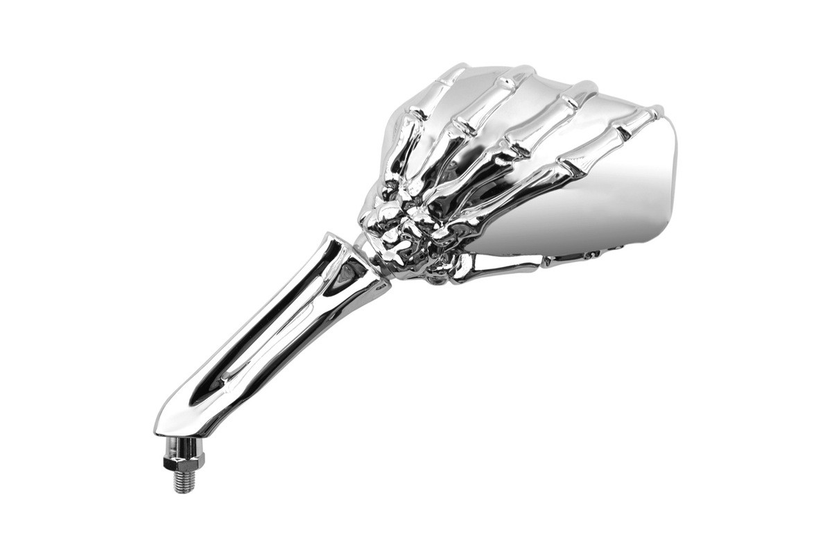 Rétroviseur V PARTS Skeleton gauche universel M10 - chromé