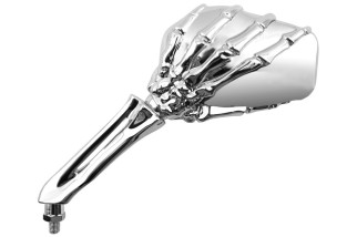 Rétroviseur V PARTS Skeleton gauche universel M10 - chromé